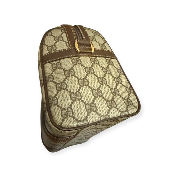 Vintage Gucci GG Supreme Boston Bag | Web Stripe | Dustbag + Strap - Picture 5 of 11